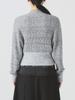 Ray Beams Women's Melange Rib High Neck Long Sleeve Knit Sweater, Gray Free