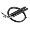 Jump Rope Aluminum Handle Steel Wire Skipping Workout Training Tool for Home Gym Black