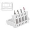 2PCS 16-Hole Drill Bit Organizer ABS Nail Tool Holder Manicure Display Rack Professional Salon Use