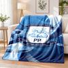 Preston North End Football Printed Flannel Blanket Warm Comfort Bed Throw For Indoor Home Decoration