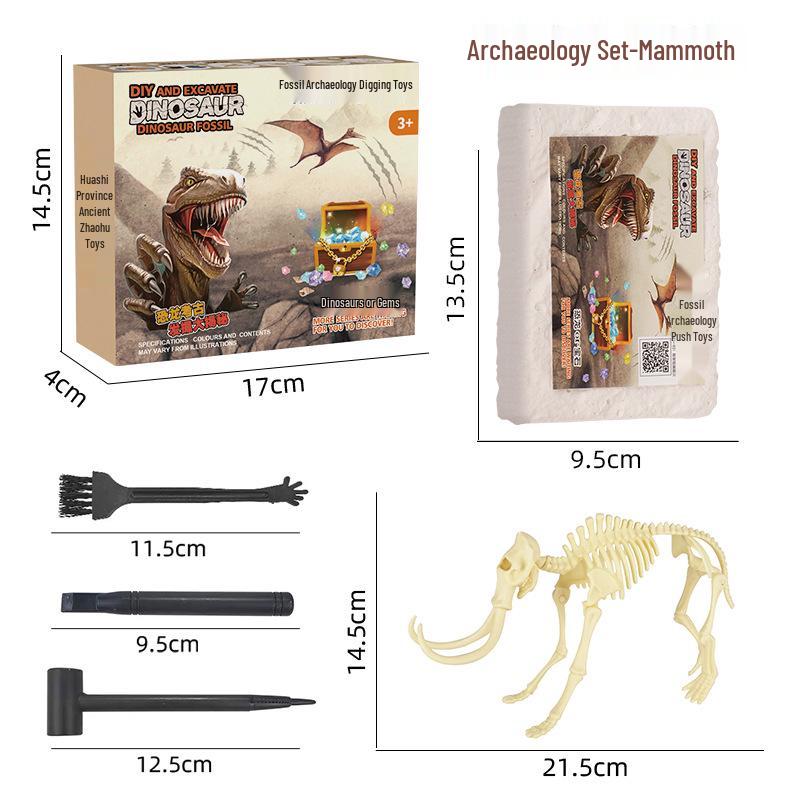 Dinosaur Fossil Excavation Kit: Educational Science Toy for Kids