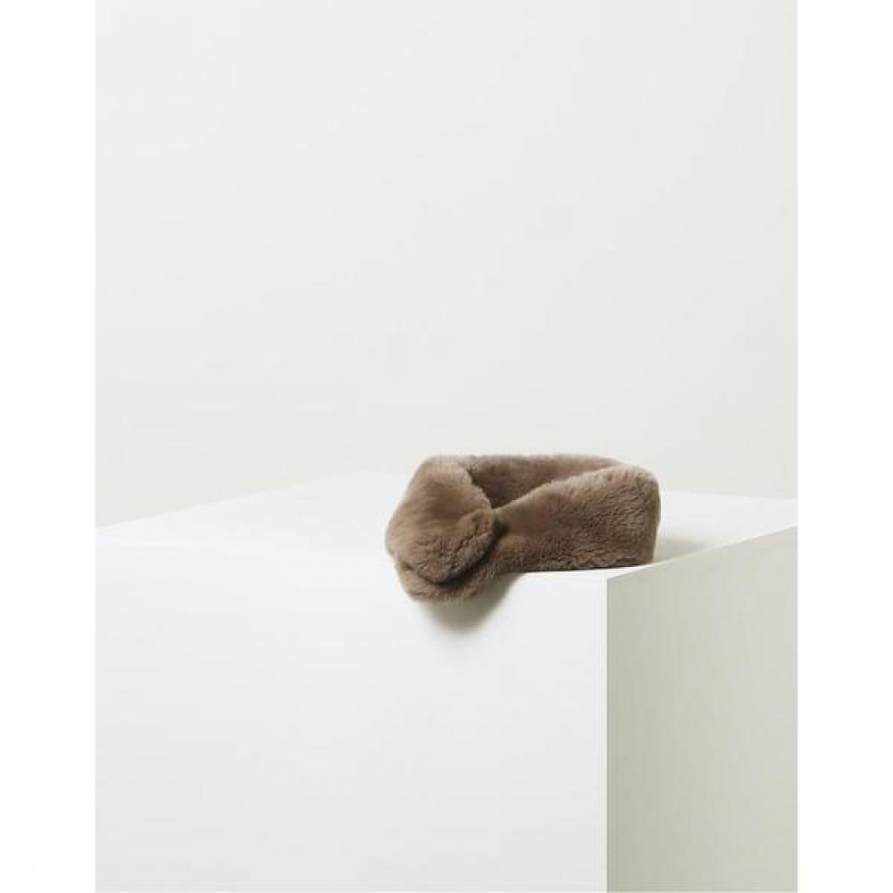 Daks Women S Rex Fur Muffler Brown Dbmu3f986w3
