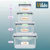 Food Containers With Lid And Seal 12 Pcs.