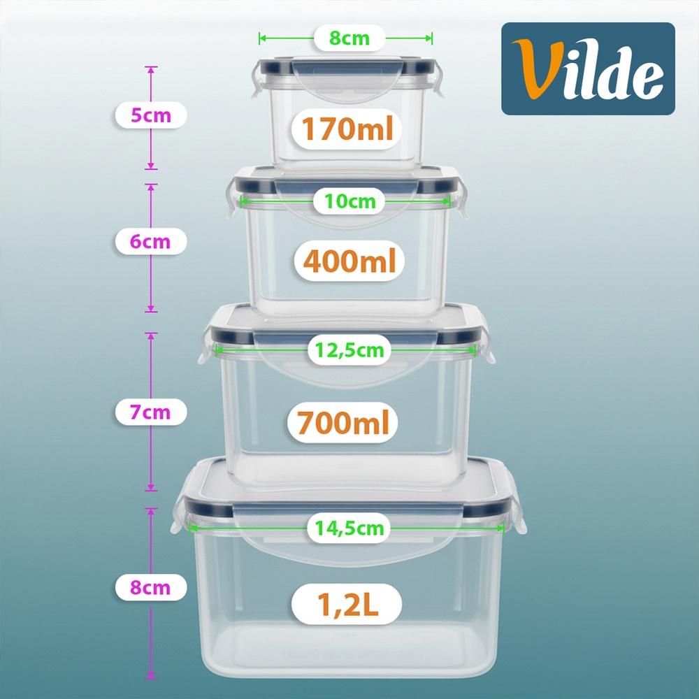 Food Containers With Lid And Seal 12 Pcs.