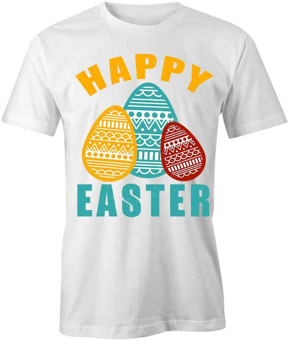 HAPPY EASTER TShirt Tee Short-Sleeved Cotton CLOTHING EASTER S1WCA194 L