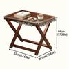 Stabile Basis Holz Kleiner Tisch Stabil Mini Beistelltisch Tisch Klappbarer Couchtisch Camping Terrasse