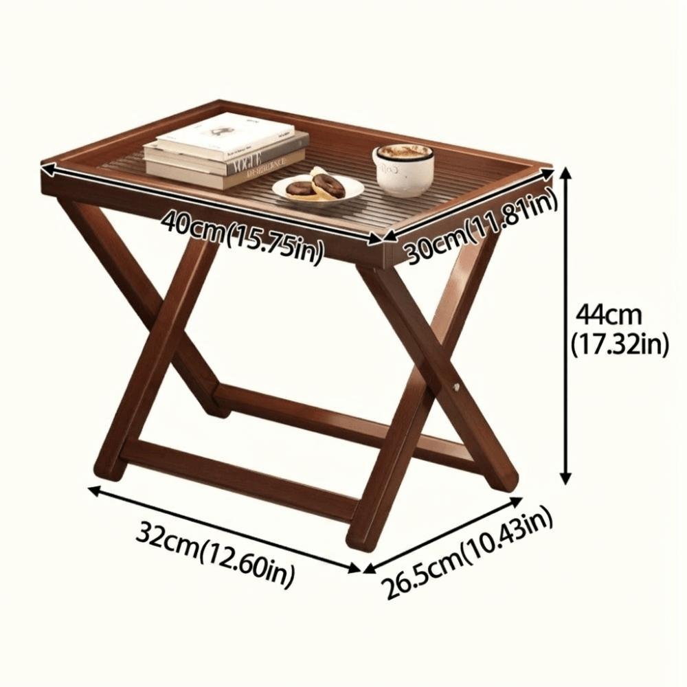 Stabile Basis Holz Kleiner Tisch Stabil Mini Beistelltisch Tisch Klappbarer Couchtisch Camping Terrasse