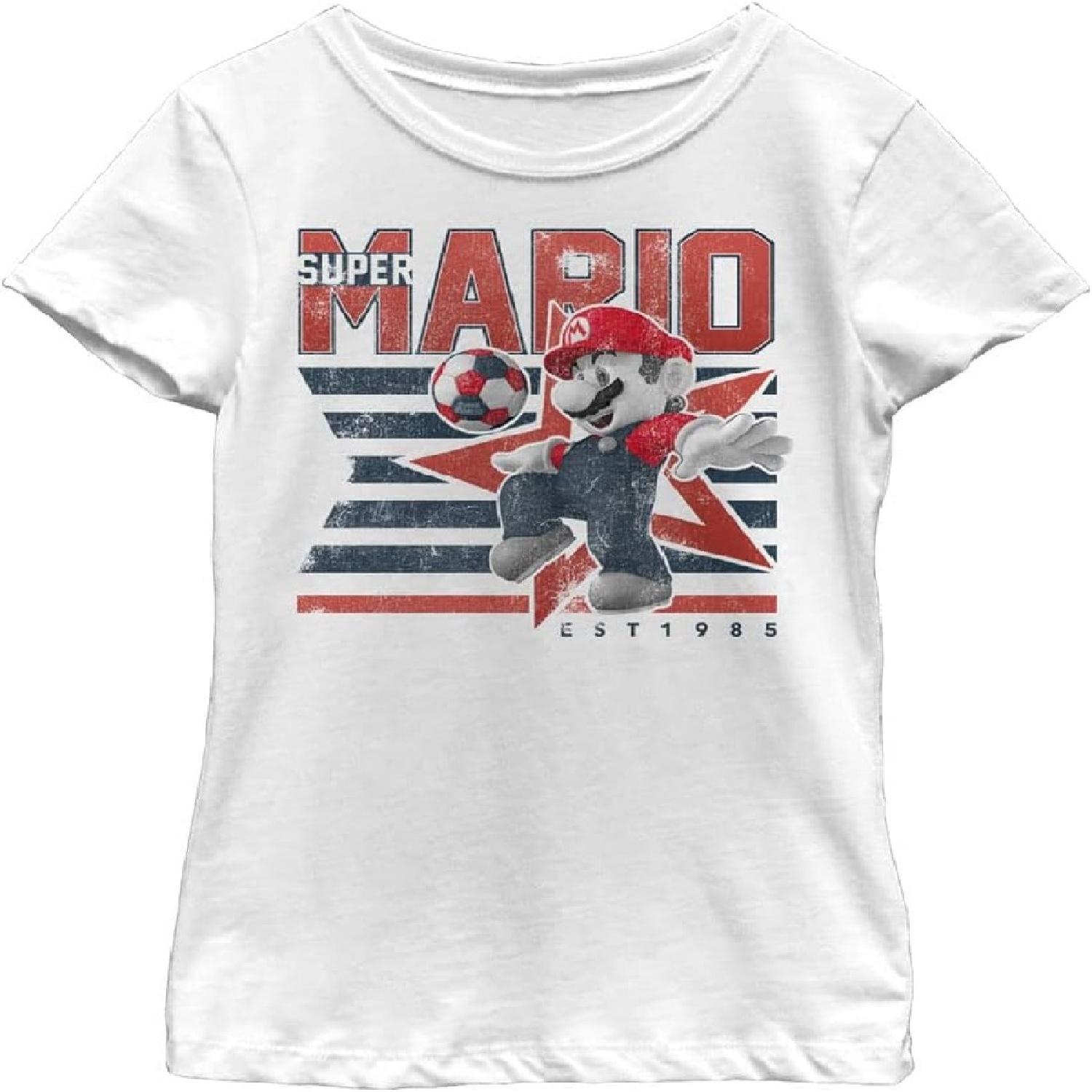 Nintendo Girl s Start T-Shirt XXXXXL белый