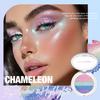 High Pigment Diamond Five Colors Glitter Shimmer Eye Shadow Long Lasting Waterproof Press Powder Single Color Chameleon Eyeshadow