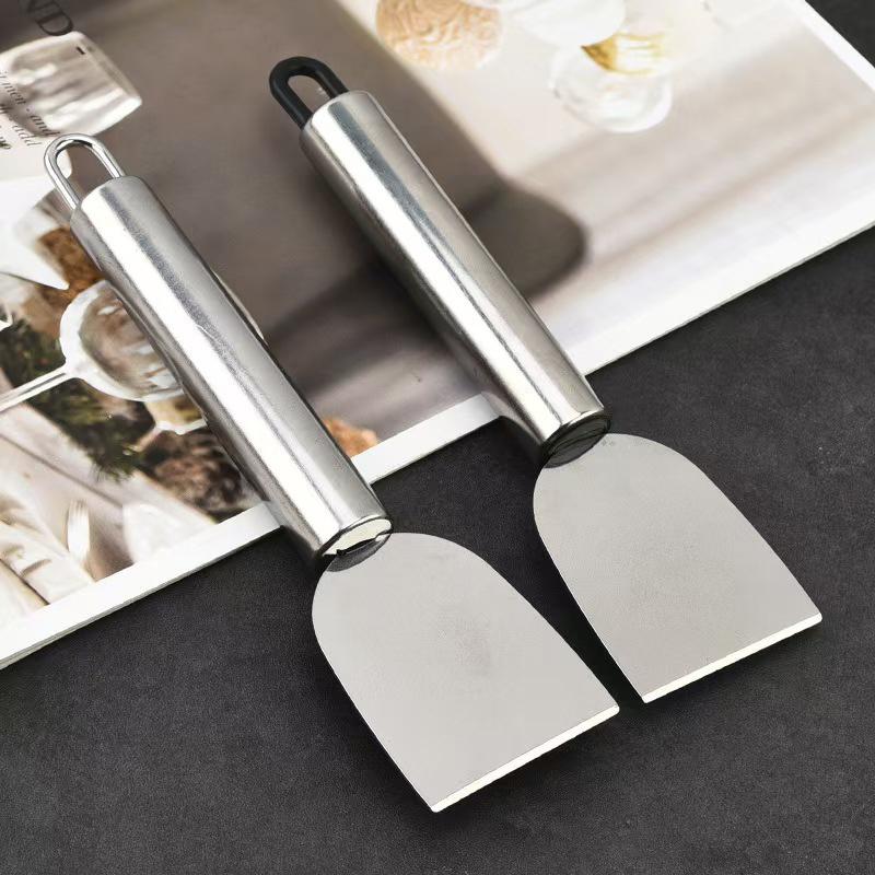 2Pcs Versatile Cleaning Scraper Durable Metal Stainless Steel Glue Remover Snow Shovel For Kitchen, Bathroom And Home Use New