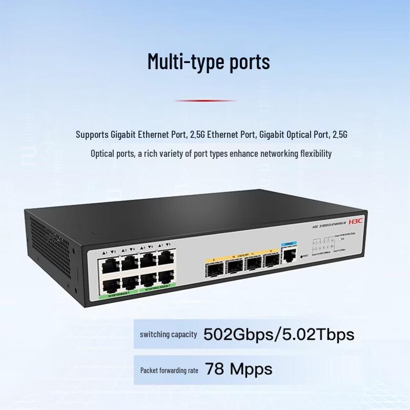 H3C S1850V3-4T4N4NS-HI Enterprise Network Switch