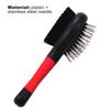 Dog Hair Comb Exquisite Hand Held Double-sided Pet Grooming Brush for Household