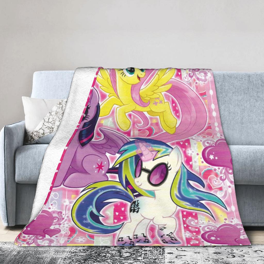 My Little Pony Friendship Is Magic Soft Warm Blanket  Kids Adult Plush Throw Blanket Pattern Home Decor Flannel Sofa Bed Cover