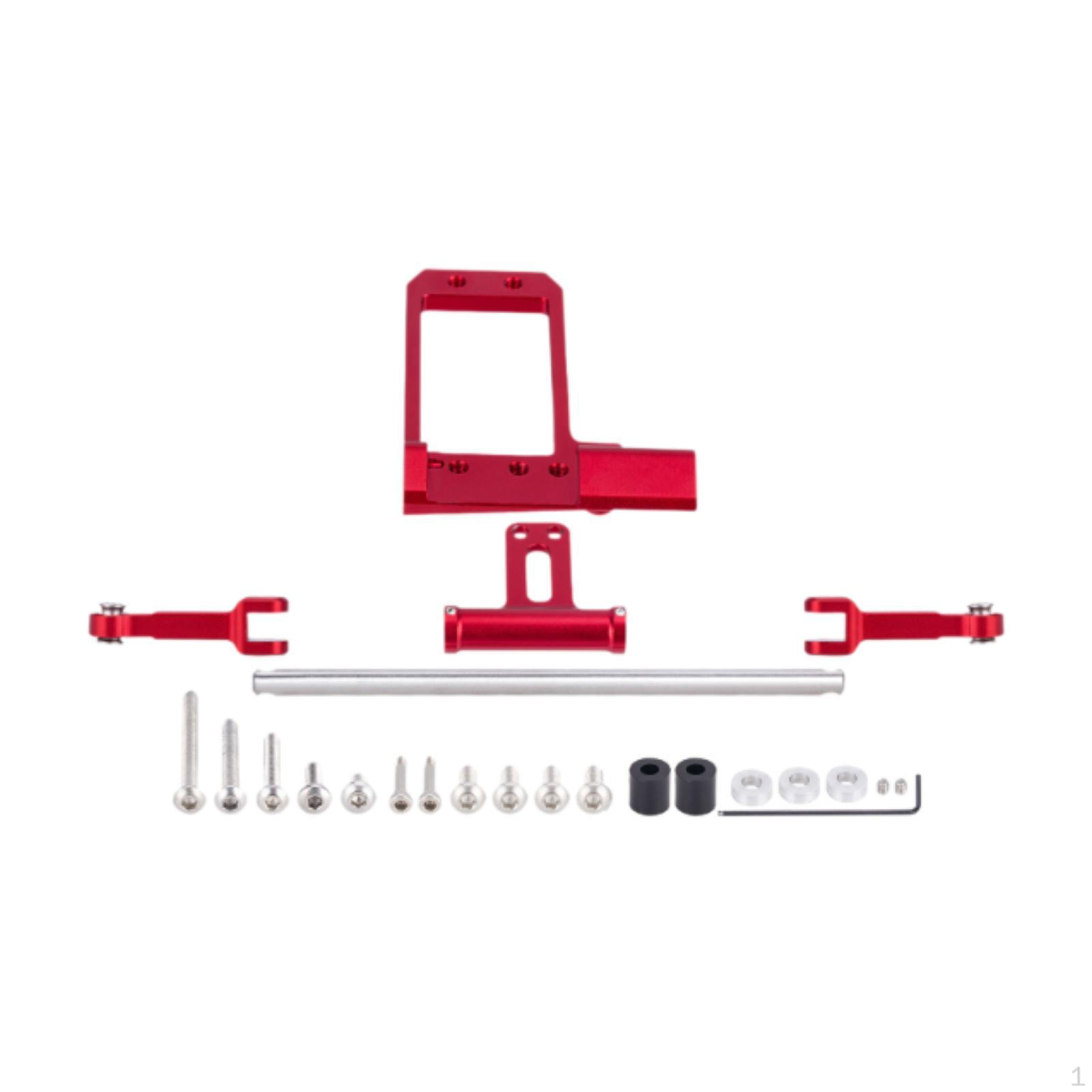 

Bat -Servo -Mount 1/10 RC Crawler Replacement Steering Cylinder Kit Full Hydraulics for 1:10 чорний