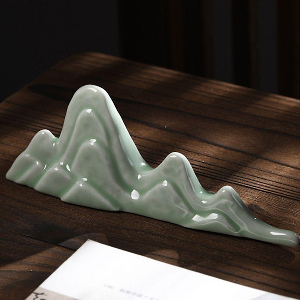 Durable Ceramic Pen Holder Chinese Writing Brush Rack Painting Brush Holder  Art Accessories