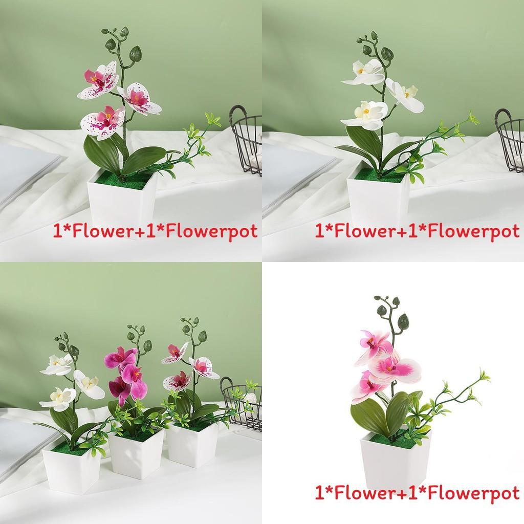 Faux Orchid Arrangement With Injection Molding For Table Centerpieces And Gifts