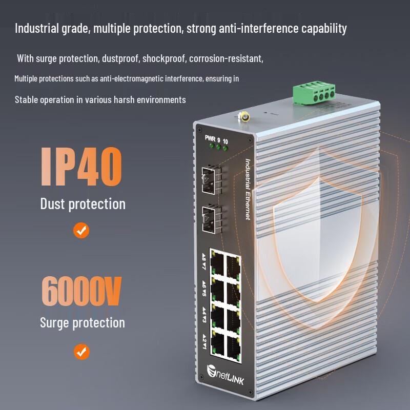 netLINK Industrial Gigabit DIN Rail Switch