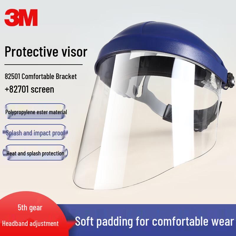 3M Protective Face Shield with 82501 Headgear