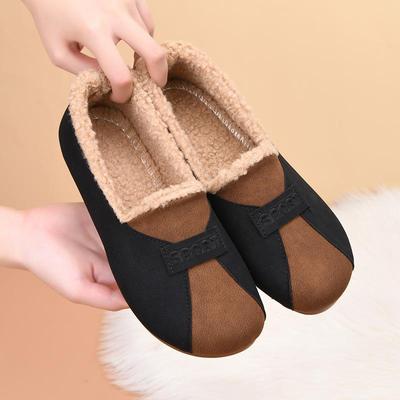 New Casual, Fleece and Thickened Cotton Shoes for Women, Fashionable, Versatile and Warm Bean Shoes