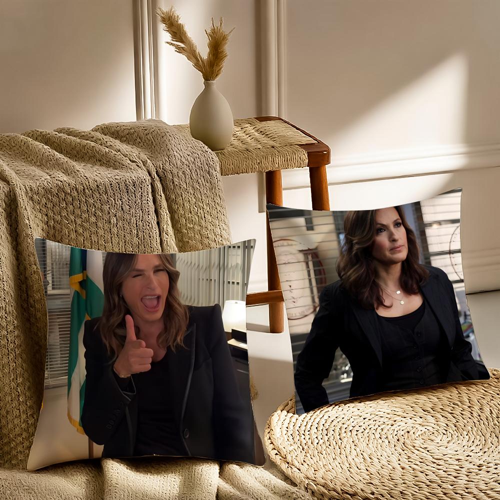 O-Olivia Benson Pillow Svu Character Cushion Cover Pillowcase Anti-Dustmite Living Room Sofa Decor Cushion Room