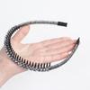 Nonslip Toothed Elastic Rhinestone Hair Hoops Glitter Trendy Hair Accessories for Women Graduation Ceremony Use