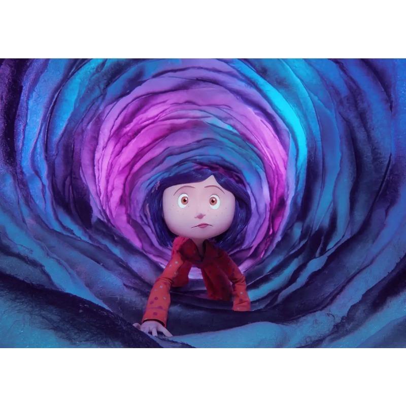 Plakat i druk filmu anime Coraline Kreskówka Horror Wiedźma Cytaty Malarstwo na płótnie Sztuka ścienna do estetyki Salon Dekoracja domu