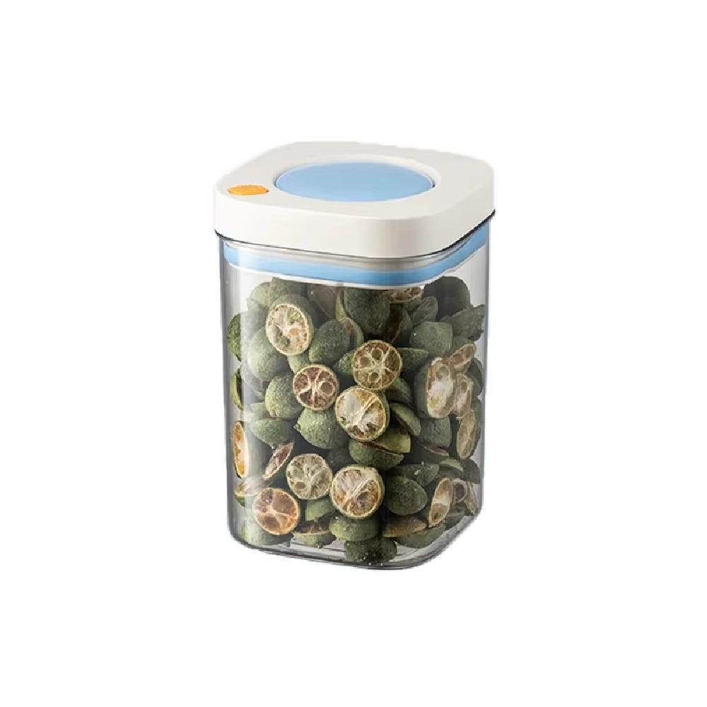 380/1100/1800ml Vacuum Food Storage Box Fresh-Keeping Transparent Kitchen Storage Jars Press-type Food Grade Grains Cans Kitchen