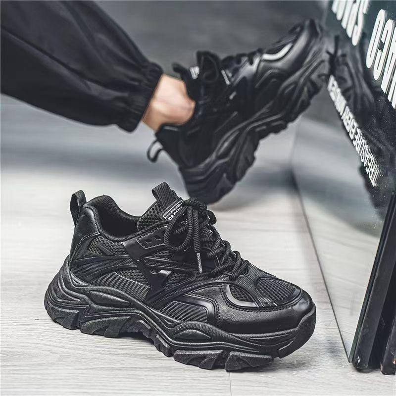 Sneakers da uomo con plateau in rete traspirante Scarpe da corsa Moda Scarpe casual da esterno Scarpe da allenamento da tennis da uomo Zapatillas Hombre