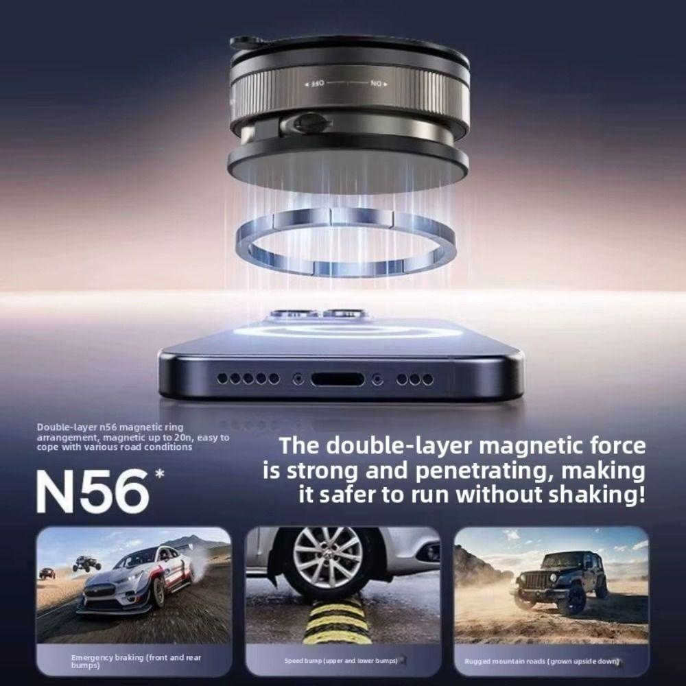 Foldable Magnetic Phone Holder Adjustable Car Phone Holder Portable Adsorption Bracket