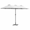 Garden Sun Umbrella Sand 370 X 197 X 239 Cm