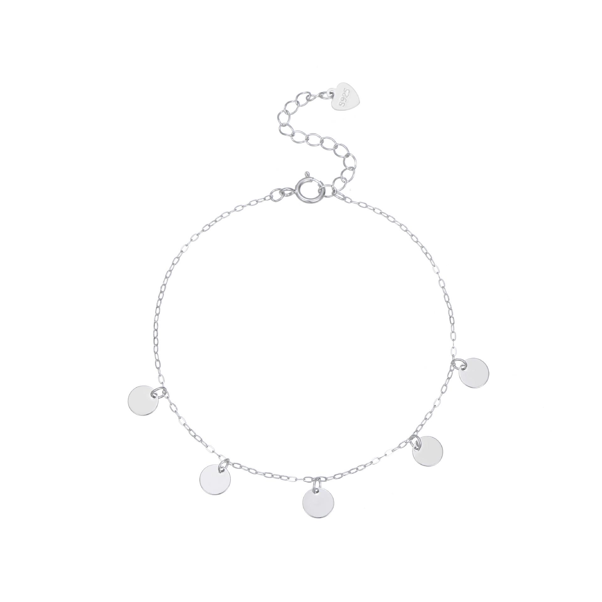 18K Gold Plated S925 Silver Tassel Bracelet: Sparkly, Round, Luxurious Design for Women 925 Silver