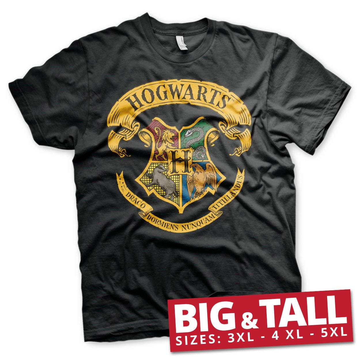 Officially Licensed Harry Potter Hogwarts Crest Large Tall 3XL 4XL 5XL T- M