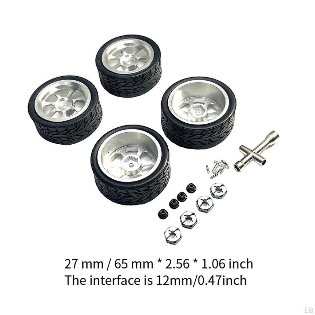 RC Wheels and Tires 12mm Metal Wheel Hub for 144001 1/10 1:14 1:18