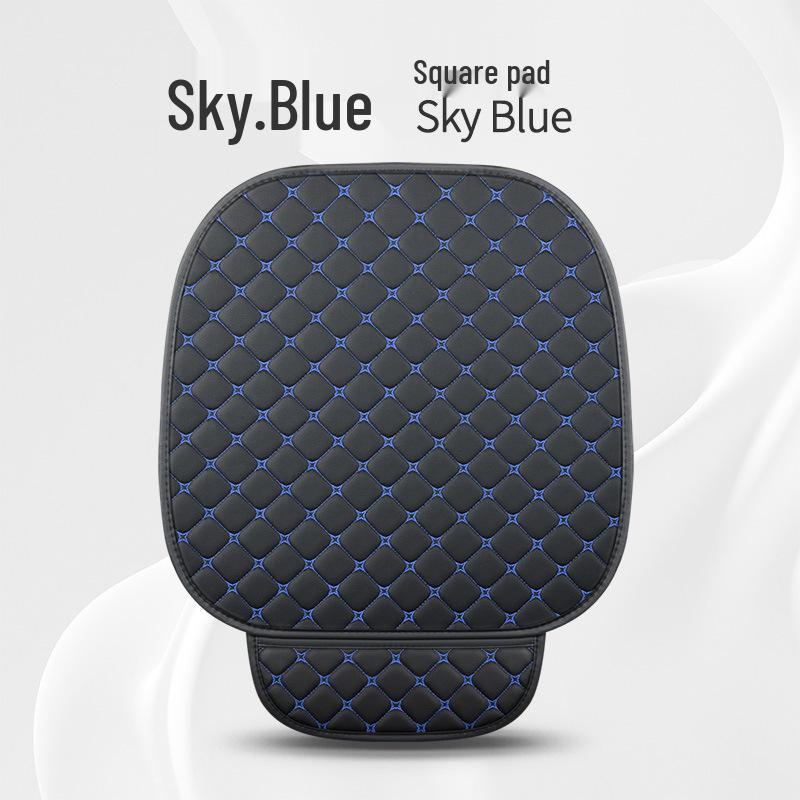 Universal Leather Car Seat Cushion Set: Non-Slip, Ergonomic, Four-Season Use for Five Seats