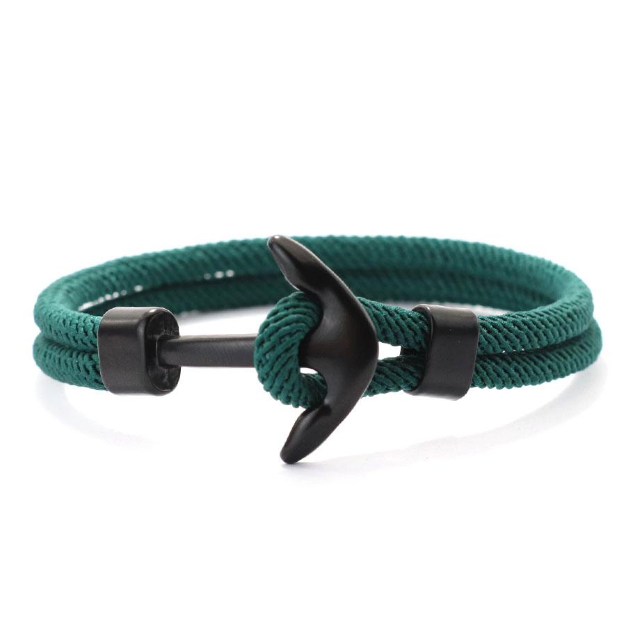 Anchor Bracelet Men Fashion Student Navy Style Simple Student Trendy Men Women Braided Milanese Rope Braclet Couple Braslet