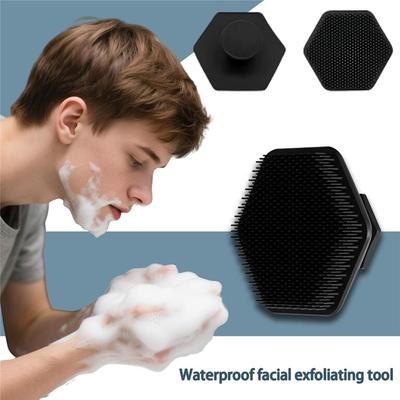 Silicone Facial Cleansing Brush Manual Exfoliating Brush Manual Facial And Beard Cleansing Deep Cleansing Suitable For Both Men And Women