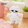 Squeaky Halloween Pendant Plush Pendant, Stuffed Skeleton Mummy Bear Keychain Toy Decorative Accessory for Backpacks Handbags Purses