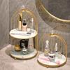 Bird Cage Cosmetic Organizer Lipstick Perfume Storage Skin Care Rack Bathroom Decor Gift Accessory