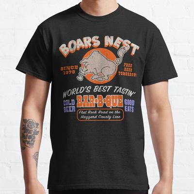 Boars Nest Od 1979 The Dukes of Hazzard Vintage Lata 70. TV Nadruk Graficzny Wysokiej Jakości Koszulka dla Dewelopera Duży Dorosły Top