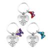Steel Stainless Contemporary Keychain Inspirational Butterfly Accessory For Colleagues Classmates And