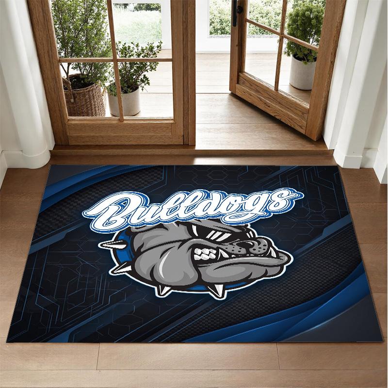 Canterbury-Bankstown Bulldogs Design Crystal Velvet Rug Soft Decorative Mat for Bedroom Entrance