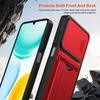 Slide Camera Cover Phone Case w/ Card Holder Invisible Stand For Honor Magic 600 Lite X60d X70 X9d 7 X9c X8b X8c X6c X5c Plus