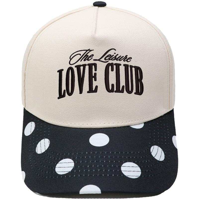 LOVE CLUB three-dimensional embroidery color matching truck driver hat male couple female casual sunshade baseball cap