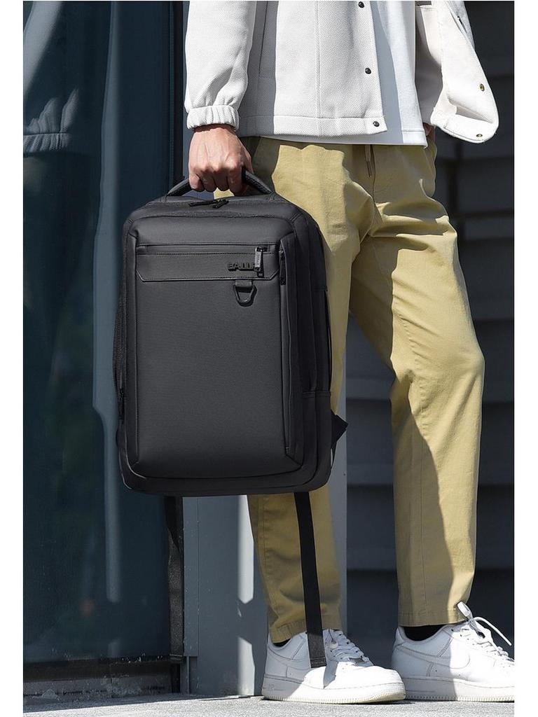 Men's Fashion Multi-pocket Laptop Backpack - Large Capacity, Commuter-friendly