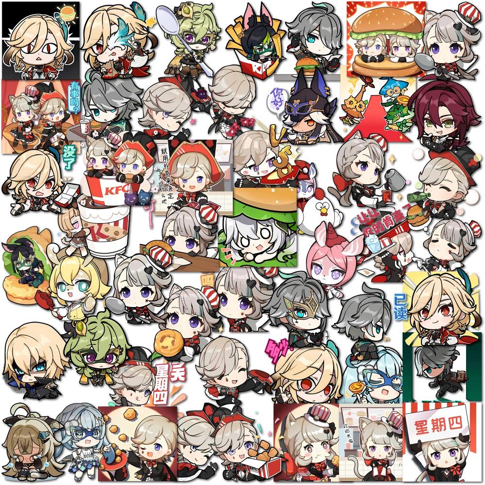 Cute Genshin Impact Stickers (50/100/200 Pieces) - Perfect for Laptops Anime/games Luggage Guitars and More A Must-have for Game Lovers!
