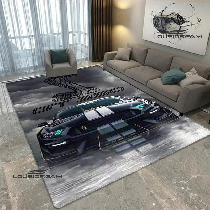 3D M-Mustang car logo printed carpet kitchen mats Non -slip carpet outdoor carpets area rug bedroom decor birthday gift