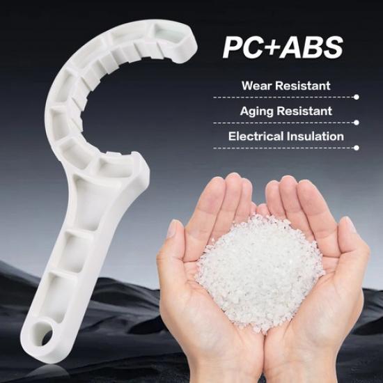 White Plastic 15 & 16 Pads Pool Chlorinator Wrench for Hayward GLX-Cell 2" Union