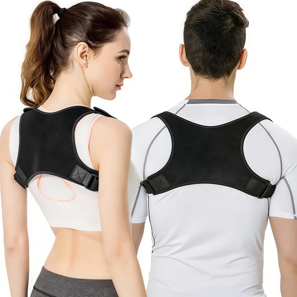 1-piece Invisible Back Aligner, Adjustable Adult Male and Female Corrective Straps, Sitting Posture, Clavicle Straps