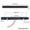 Car LED Rear Tail Light 2 in 1 Red Yellow Brake Stop Light DRL Running Light Flowing Signal Lamp For Truck Trailer Bus 12V 24V