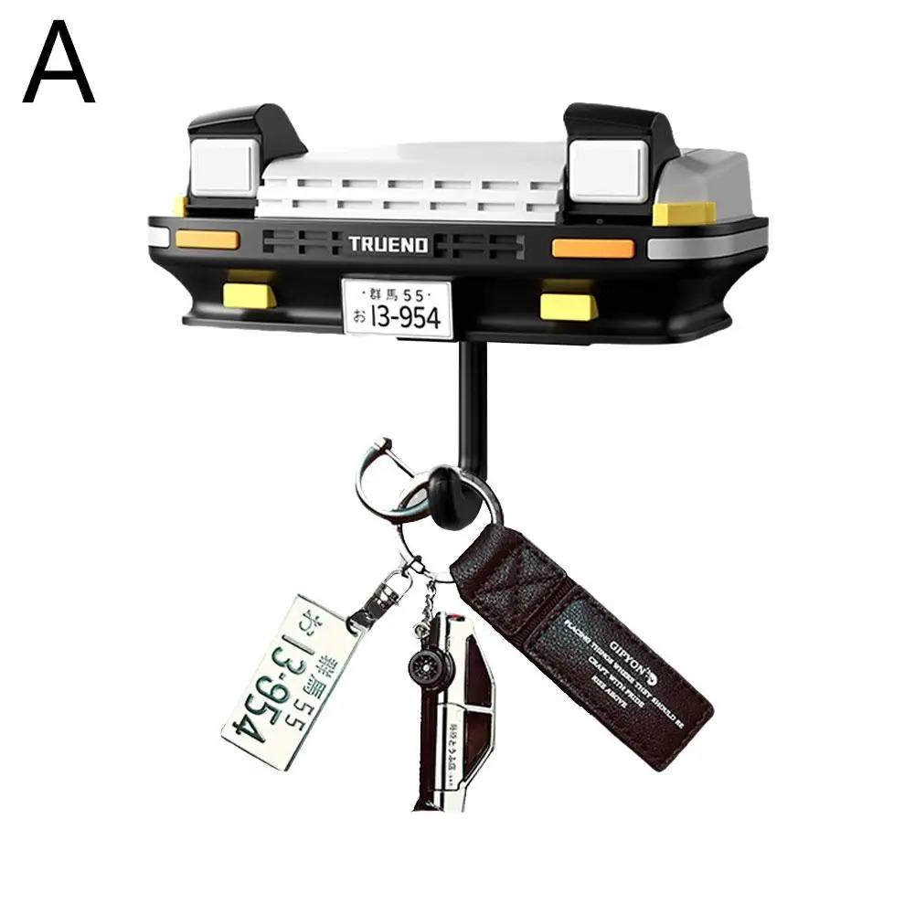 

AE86 Автомобильная фара Брелок Декор Креативная Вешалка для ключей Премиум Настенные крючки для ключей Домашний декор Комнатный настенный декор Подарок для энтузиастов Подарок для парня Крючок without light белый